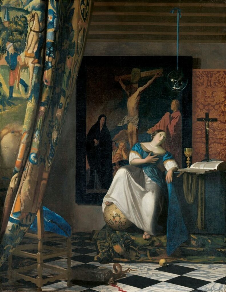 Johannes Vermeer, Allegory of the Catholic Faith, on display in 'European Masterpieces' at Queensland Art Gallery | Gallery of Modern Art, Brisbane.